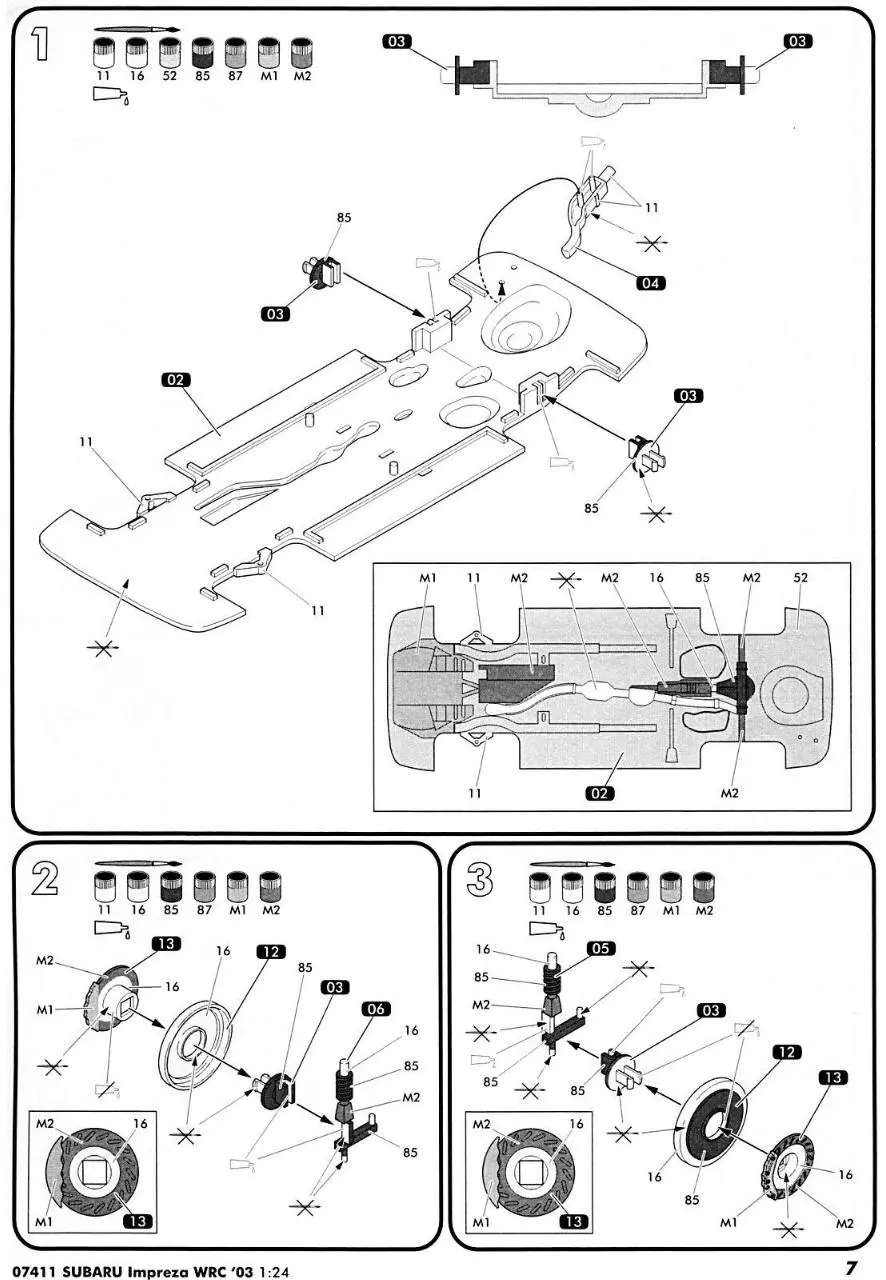 Page 4 of 15, Airfix 24 Subaru Impreza WRC'03 (07411G)