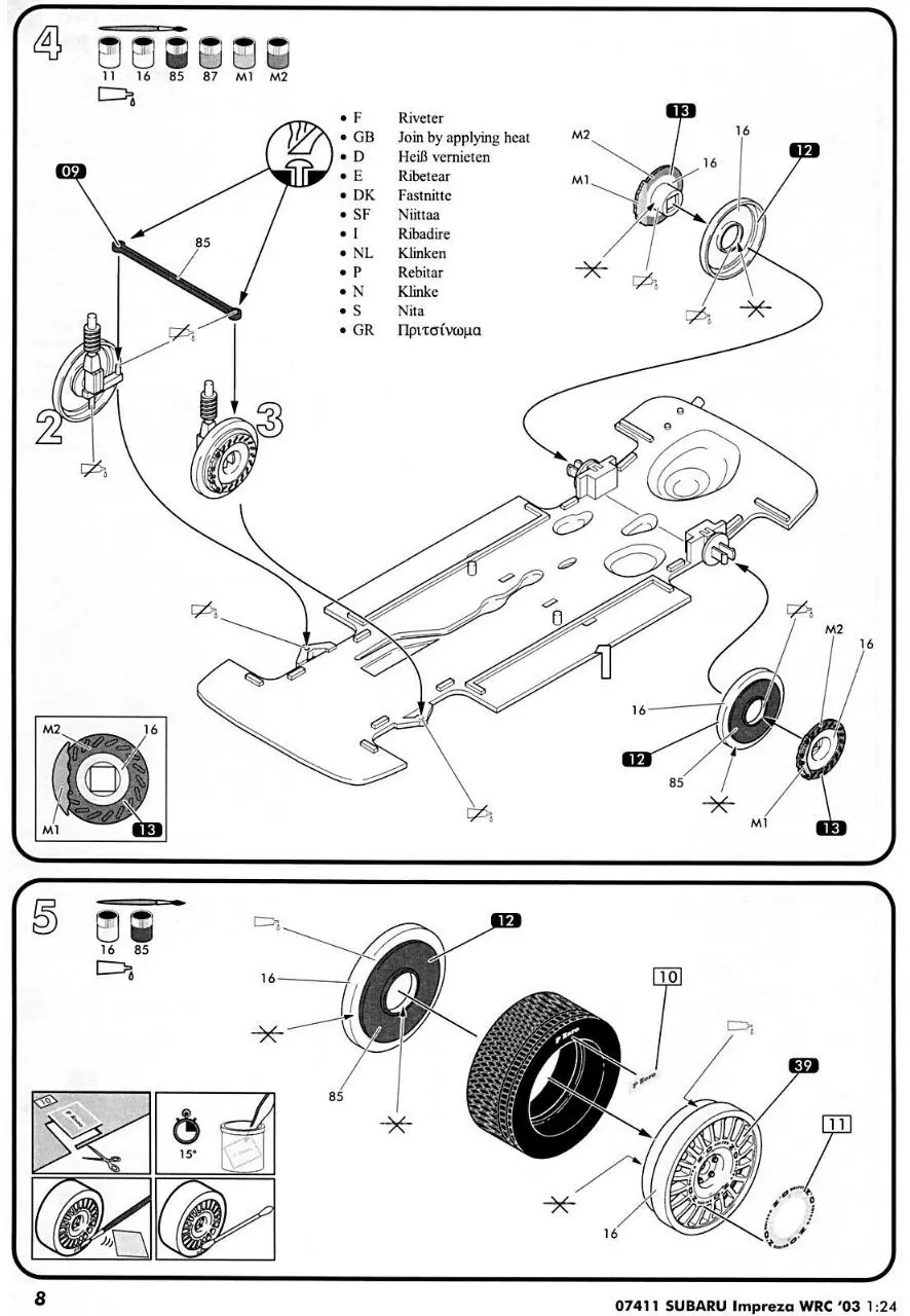 Page 5 of 15, Airfix 24 Subaru Impreza WRC'03 (07411G)