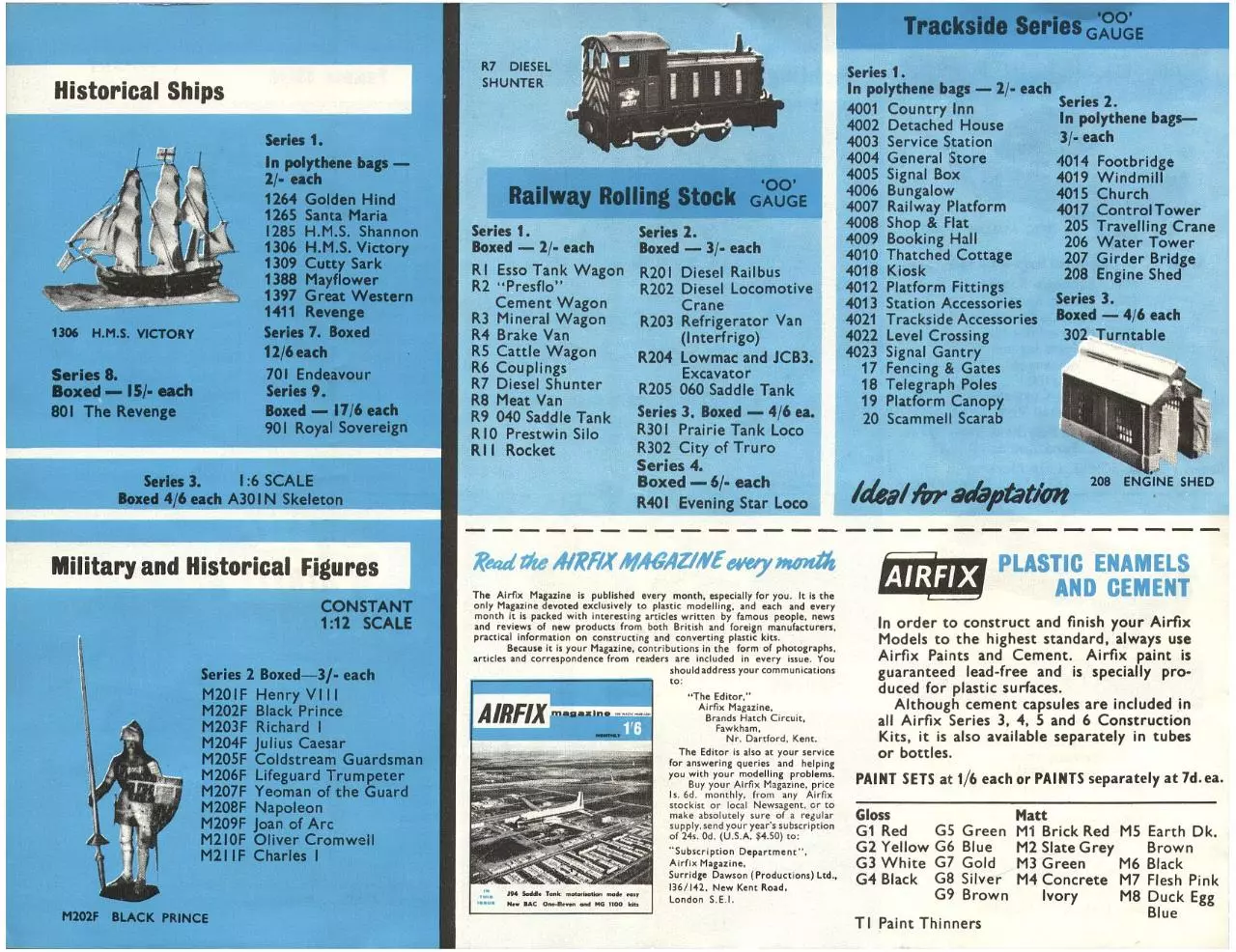 Page 4 of 4, Airfix 1965 Kit List 9th Edition