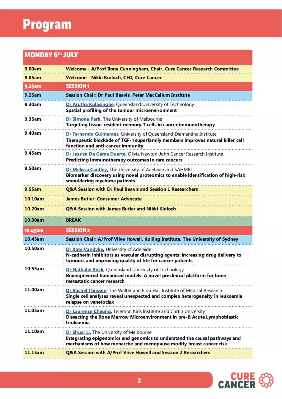 Page 3 of 26, 2020 Research Symposium Program