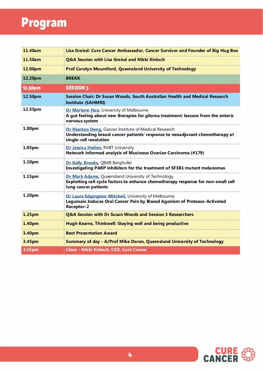 Page 4 of 26, 2020 Research Symposium Program