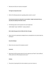 Fiverr seo skill test answers