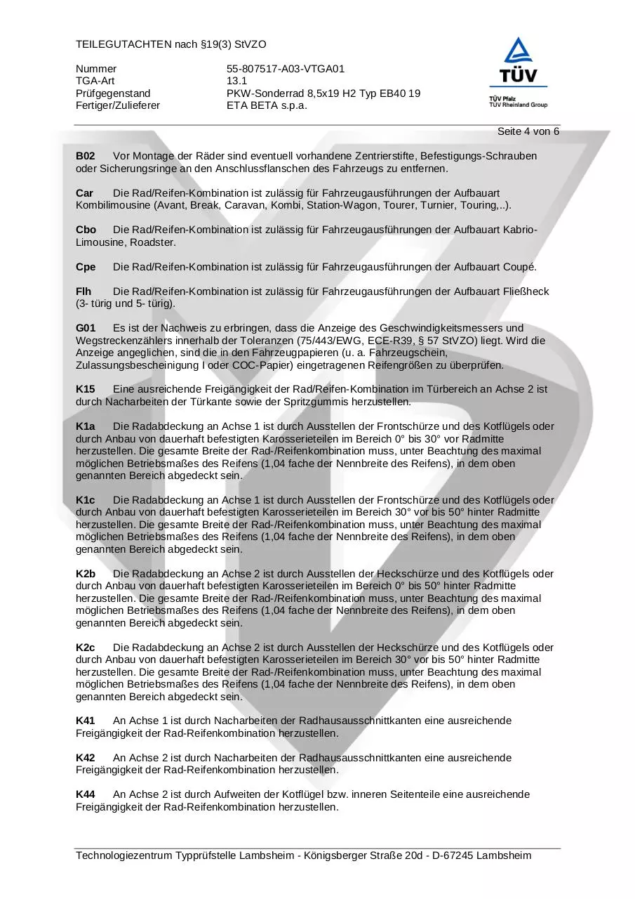Page 4 of 6, TG VA HA 8,5x19 ET32 Nb 57,1