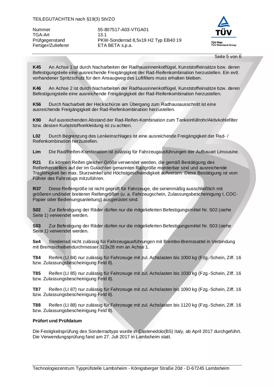 Page 5 of 6, TG VA HA 8,5x19 ET32 Nb 57,1