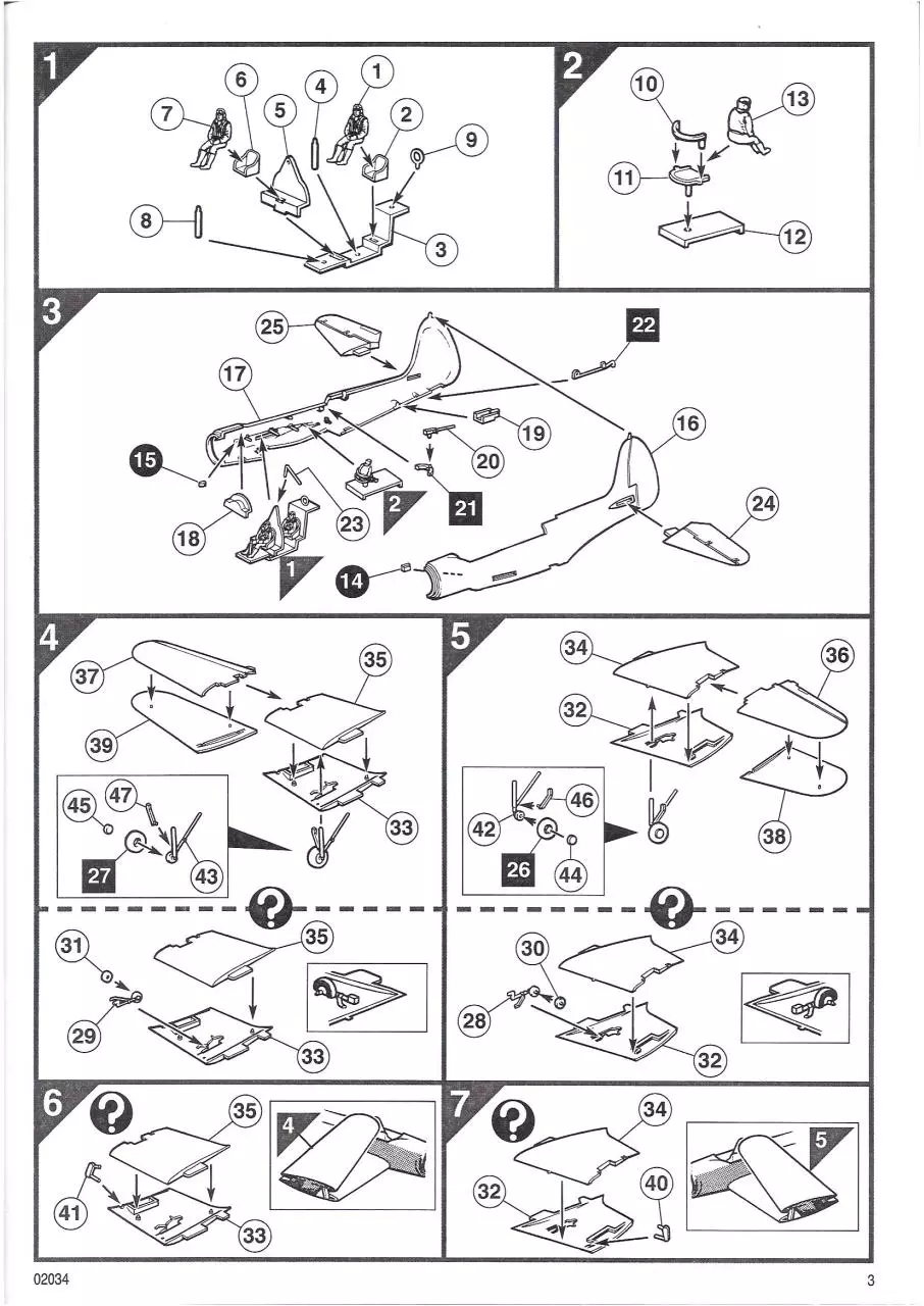 Page 3 of 6, Airfix 72 Douglas TBD 1 Devastator (02034)