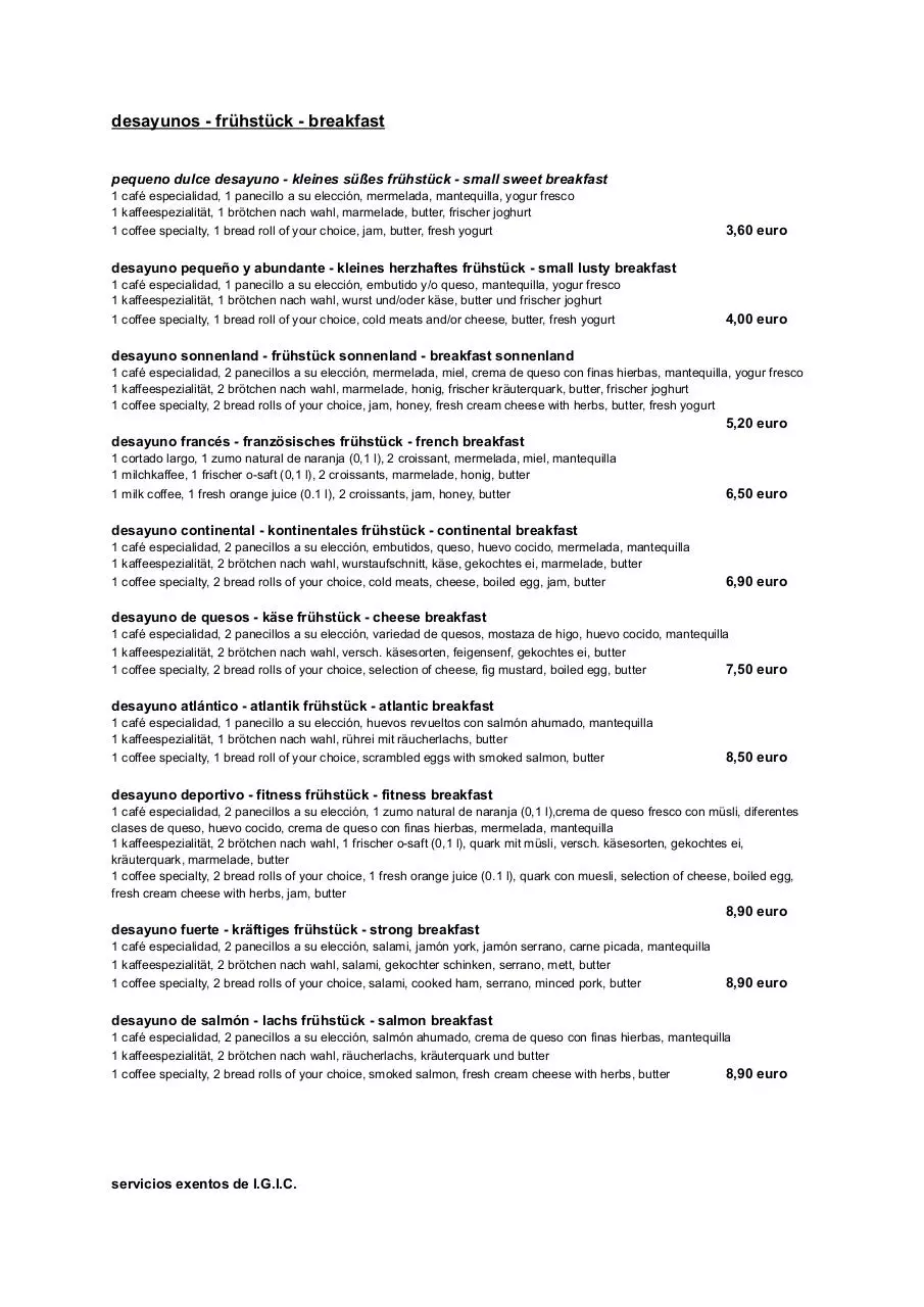 Page 1 of 7, Speisekarte neu 10.10.2020