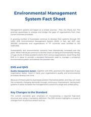 Page 2, Environmental Management System Fact Sheet