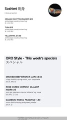 Page 2, MENU ORO SUSHI