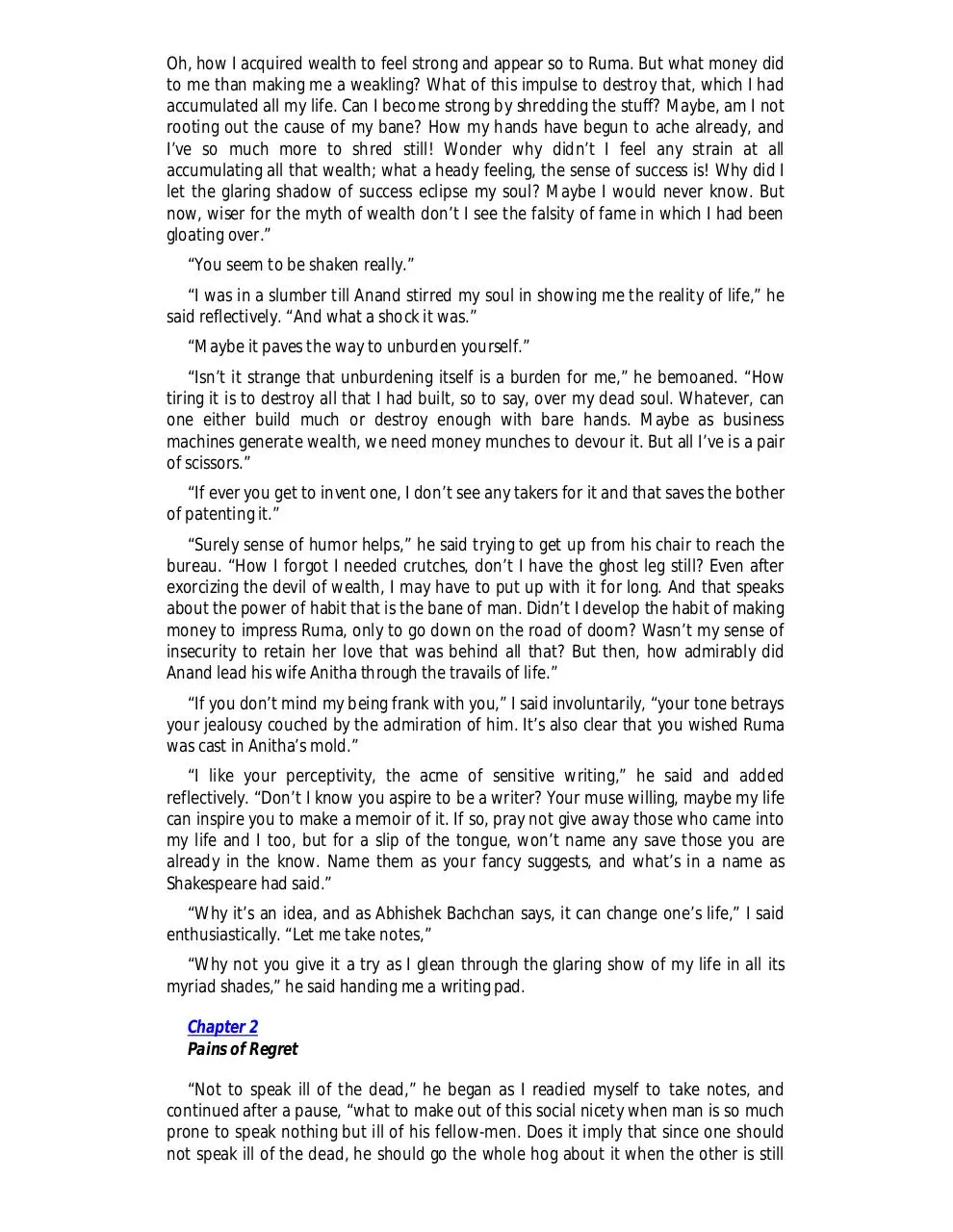 Page 5 of 77, Glaring Shadow A stream of consciousness novel