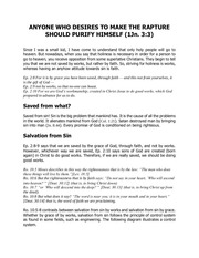 Page 1, ANYONE WHO HOPES TO MAKE THE RAPTURE SHOULD PURIFY HIMSELF