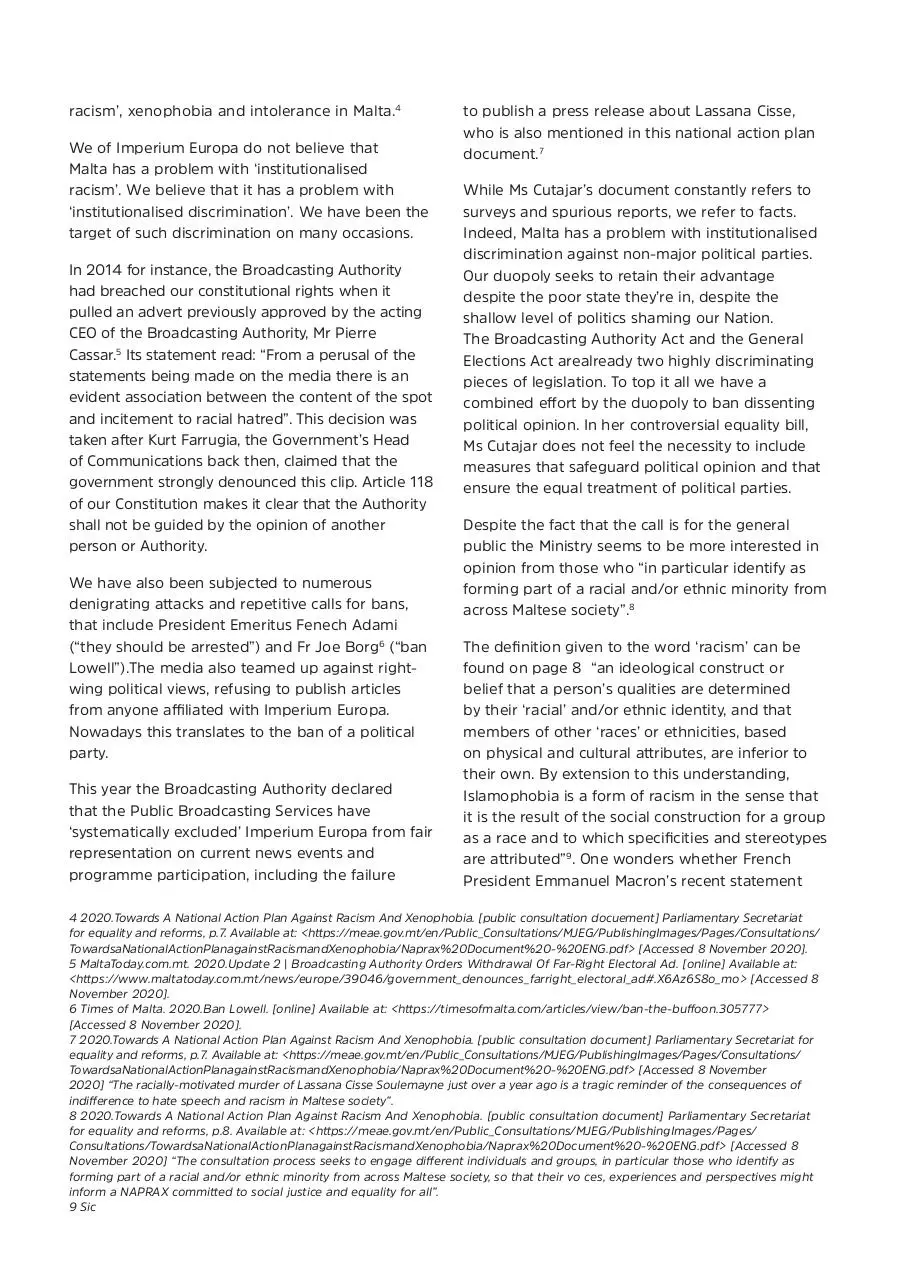 Page 4 of 16, National Action Plan Against Racism