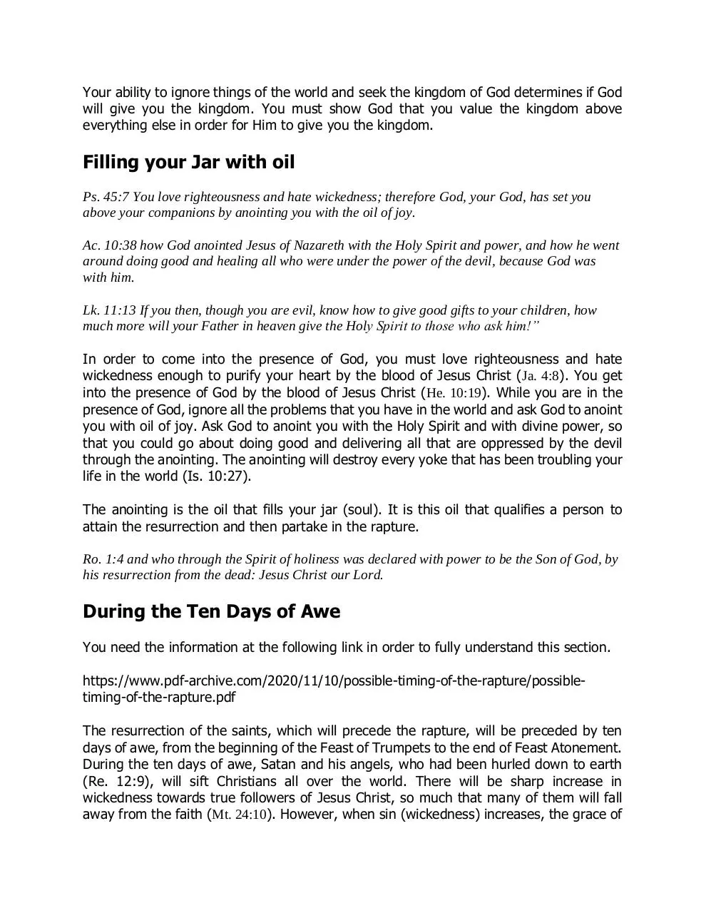 Page 2 of 3, ANYONE WHO HOPES TO MAKE THE RAPTURE SHOULD FILL HIS JAR WITH OIL