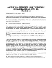 Page 1, ANYONE WHO HOPES TO MAKE THE RAPTURE SHOULD FILL HIS JAR WITH OIL