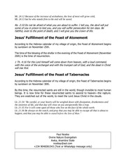 Page 4, POSSIBLE TIMING OF THE RAPTURE