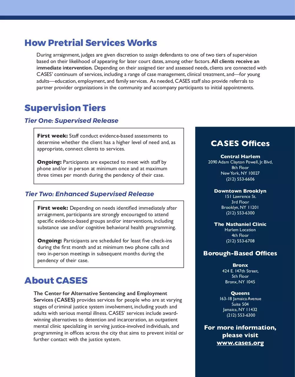 Page 2 of 2, Pretrial Services one pager