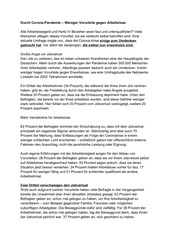Page 1, Durch Corona Pandemie Weniger Vorurteile gegen Arbeitslose
