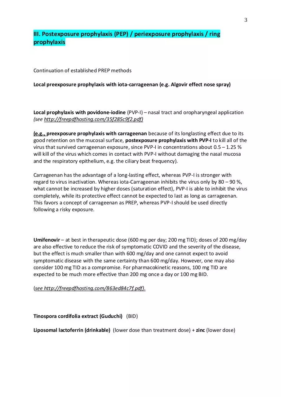Page 3 of 8, Concept for therapy of COVID 19