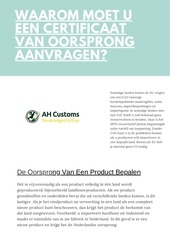 Page 3, Certificaat Van Oorsprong Aanvragen