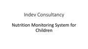 Page 1, Nutrition Monitoring System for Children