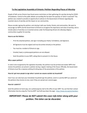Page 1, ON Petition Places of Worship