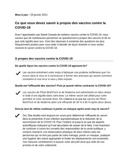 Page 1, COVID 19 Vaccines Fact Sheet 20210129 FR