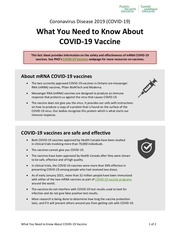 Page 1, factsheet covid 19 vaccines