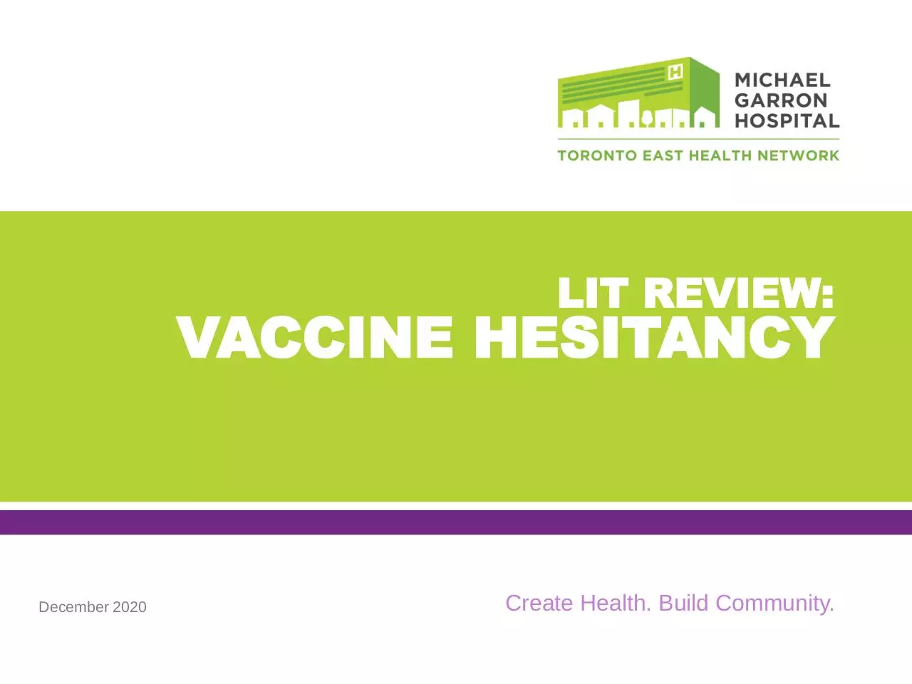 Page 1 of 11, Vaccine Hesitancy Lit Review December 2020