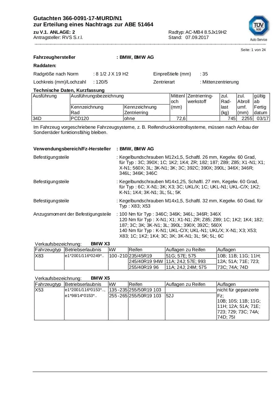 Page 1 of 24, BMW MINI 53332502