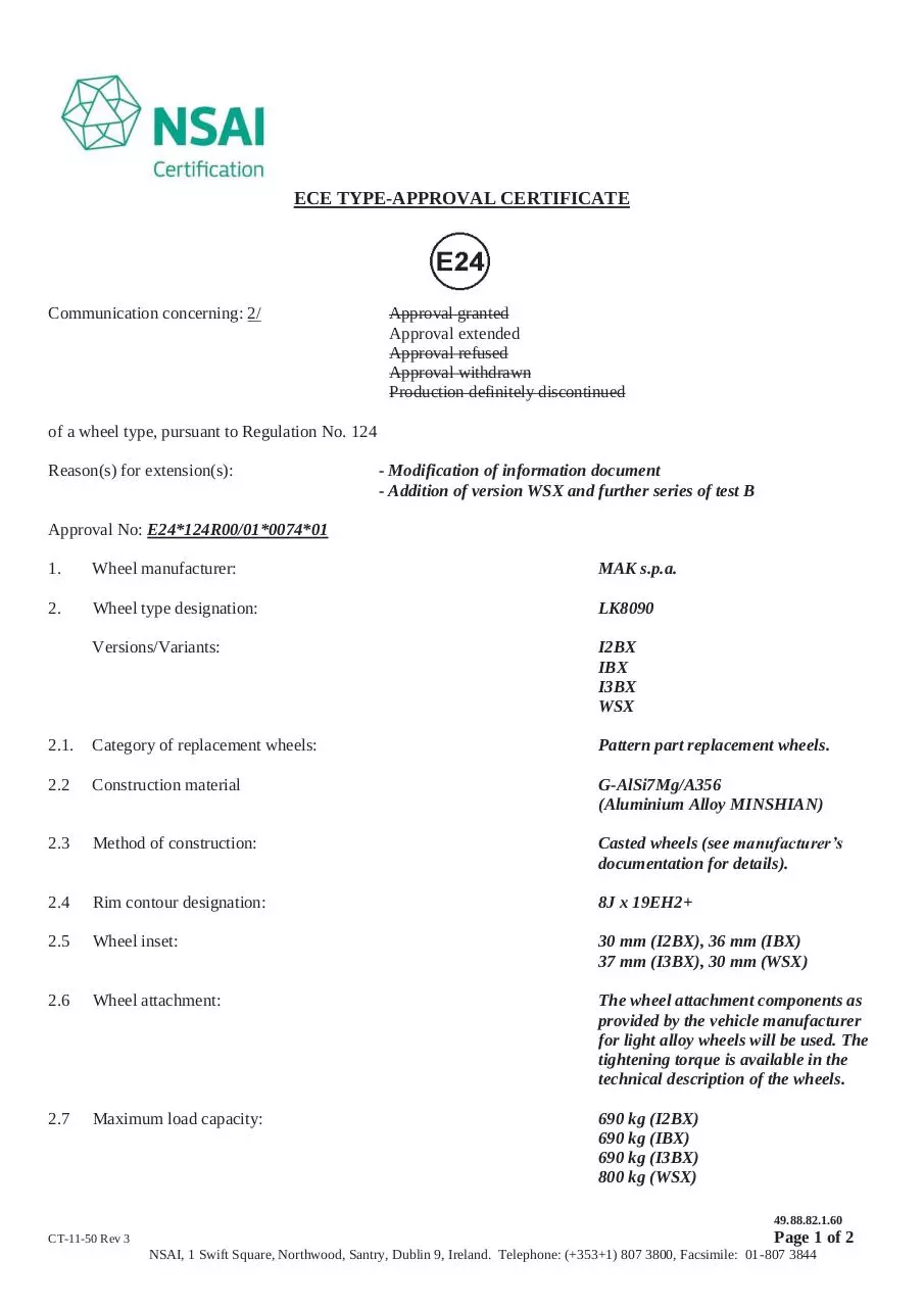 Page 1 of 15, E24 124R 000074