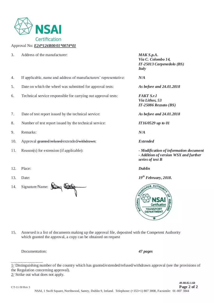 Page 2 of 15, E24 124R 000074
