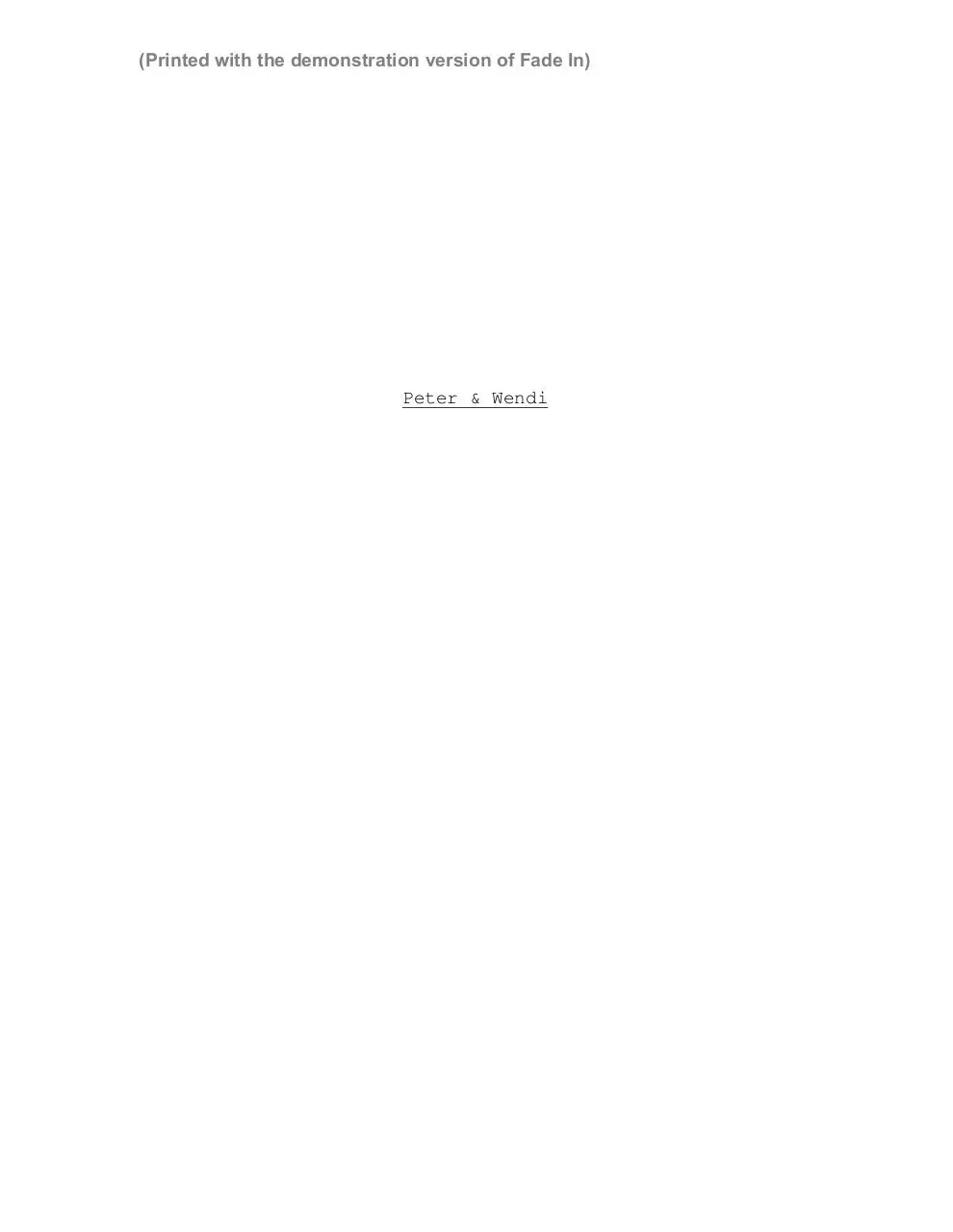 Page 1 of 110, Peter & Wendi