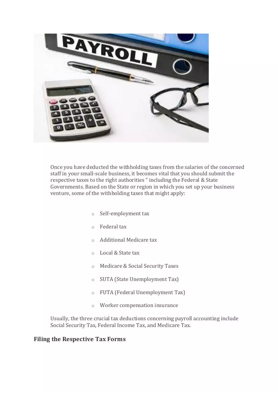 Page 3 of 5, The Basics of Payroll Accounting for Your Small Business