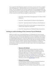 Page 4, The Basics of Payroll Accounting for Your Small Business
