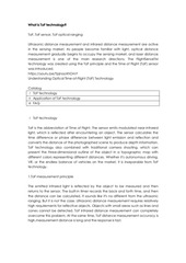 Page 1, ToF technology