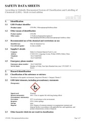 Page 1, cfs 096 3 mercaptopropyltriethoxysilane ghs sds