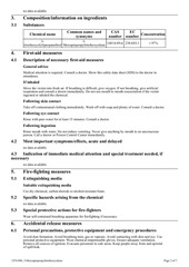 Page 2, cfs 096 3 mercaptopropyltriethoxysilane ghs sds