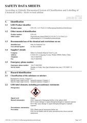 Page 1, cfs 143 1 3 5 tris(3 3 3 trifluoropropyl)methylcyclotrisiloxane ghs sds