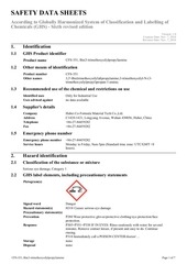 Page 1, cfs 351 bis(3 trimethoxysilylpropyl)amine ghs sds