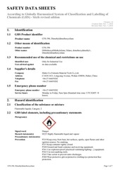 Page 1, cfs 396 dimethyldimethoxysilane ghs sds