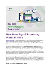 Page 1, How Does Payroll Processing Works in India