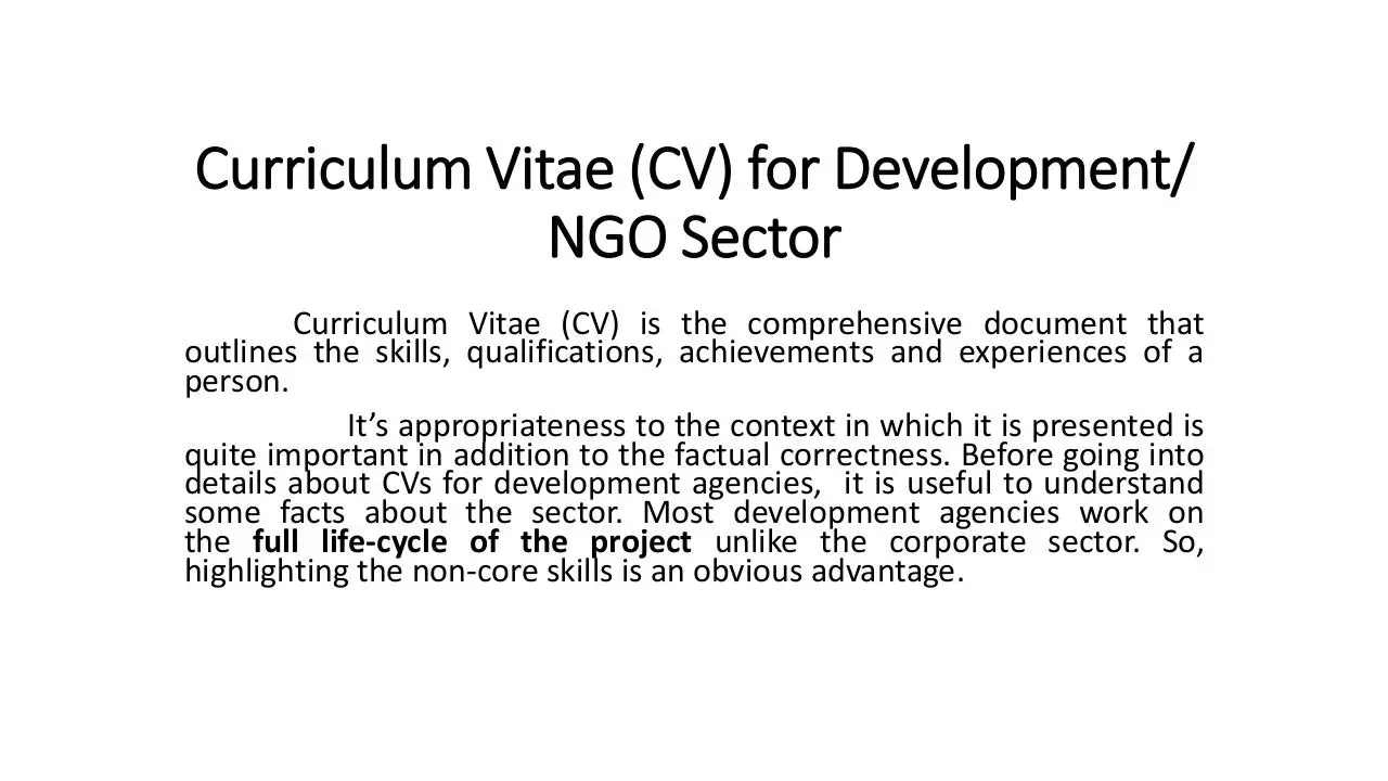 Page 2 of 2, Curriculum Vitae (CV)