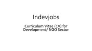 Page 1, Curriculum Vitae (CV)
