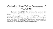 Page 2, Curriculum Vitae (CV)