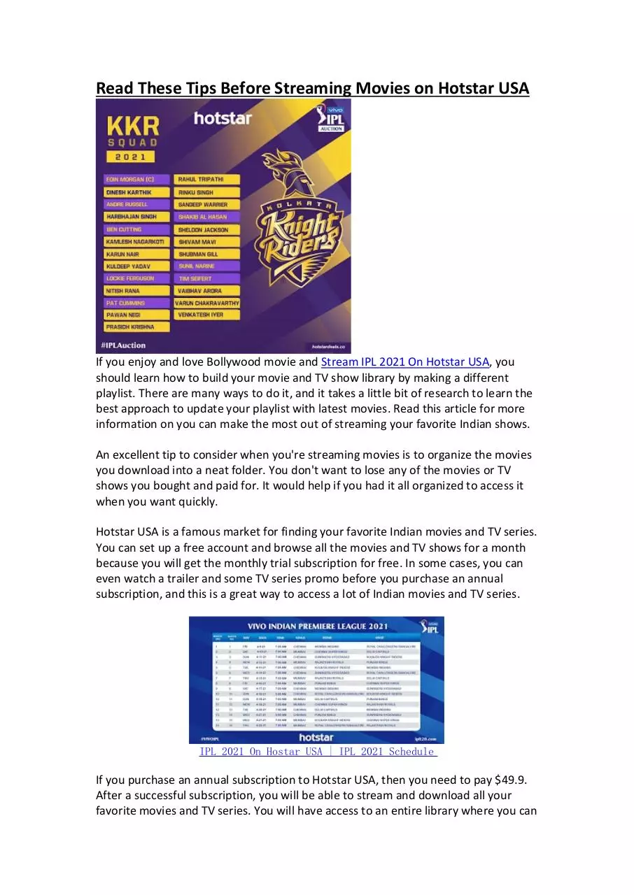 Page 1 of 3, Read These Tips Before Streaming Movies on Hotstar
