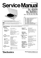 Page 2, ve technics sl b200 service