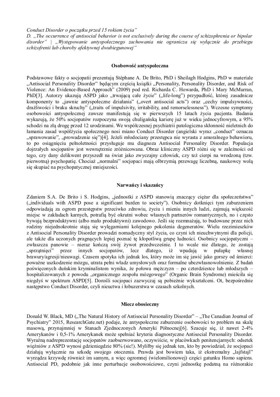 Page 2 of 8, Socjopatia, nie psychopatia. Osobowość antyspołeczna (ASPD)