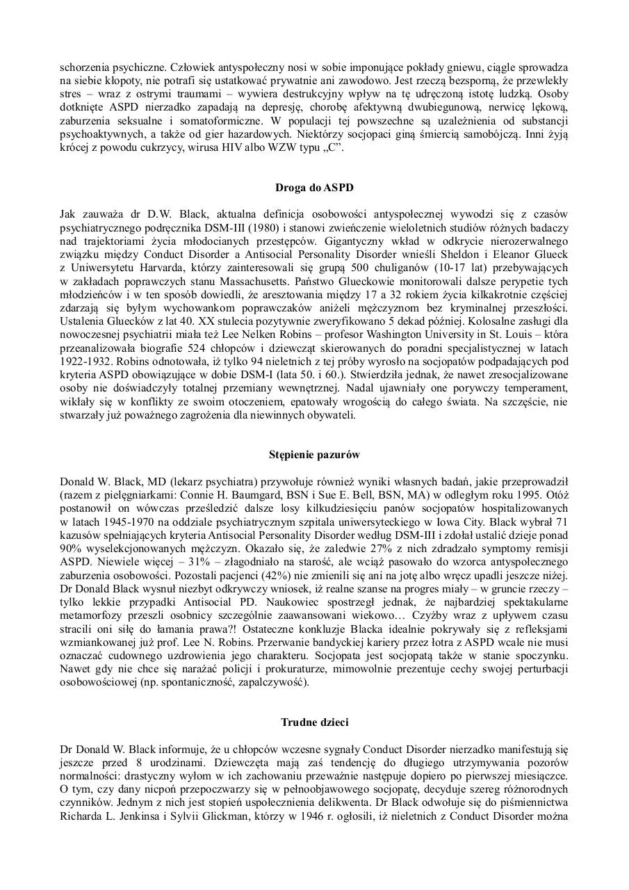 Page 3 of 8, Socjopatia, nie psychopatia. Osobowość antyspołeczna (ASPD)