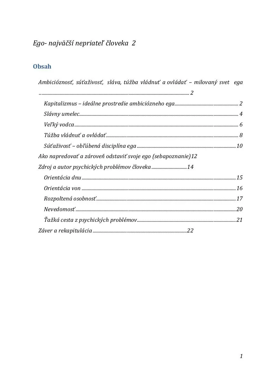 Page 1 of 25, Ego najväÄÅ¡í nepriateÄ¾ Äloveka 2