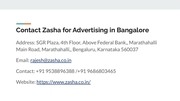 Page 3, Zasha Advertising Agency in Bangalore