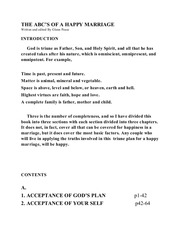 Page 1, ABC'S OF A HAPPY MARRIAGE